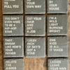 Group of Lyric Slate Coasters Group of Lyric Slate Coasters