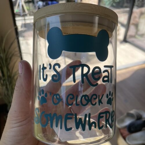 Its Treat O'clock Somewhere Treat Jar