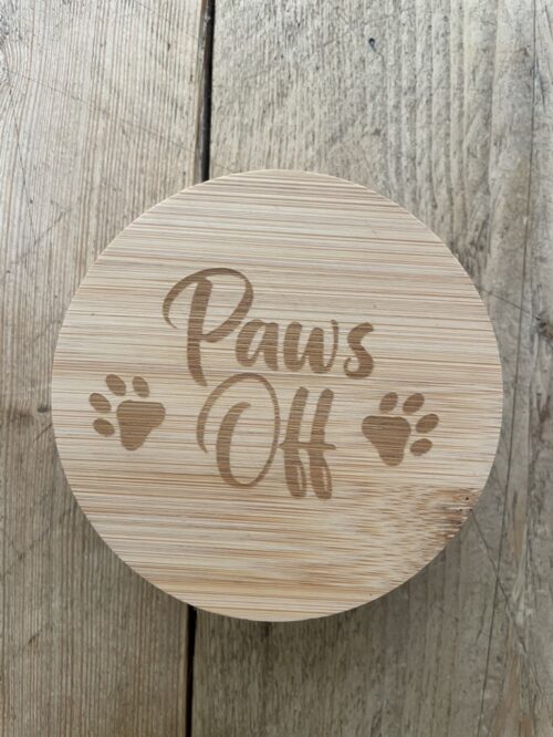 Paws Off Treat Jar Lid Paws Off Treat Jar Lid