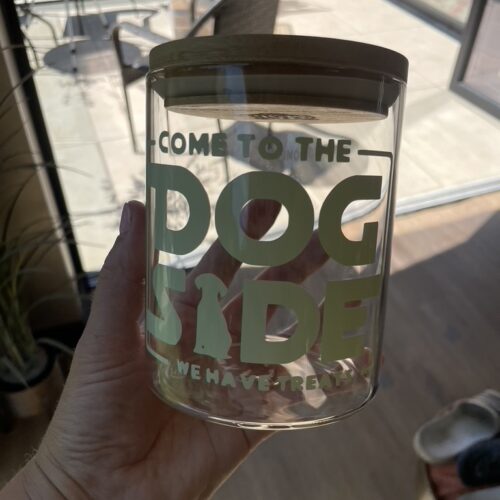 Come To The Dog Side Treat Jar