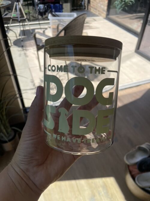 Come To The Dog Side Treat Jar Come To The Dog Side Treat Jar