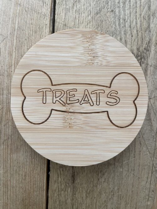 Treat jar lid TREATS Treat jar lid TREATS