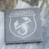Abarth Slate Coaster – Engraved Natural Slate Car Gift
