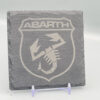 Abarth Slate Coaster – Engraved Natural Slate Car Gift