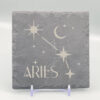 Aries_Slate_Coaster Aries Slate Coaster – Zodiac Star Sign Engraved Natural Slate Gift