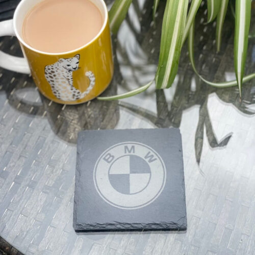 BMW Slate Coaster – Engraved Natural Slate Car Gift