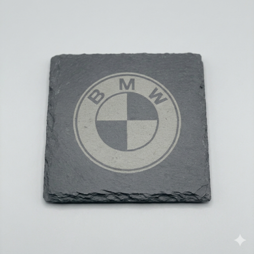 BMW_Slate_Coaster_3 BMW Slate Coaster – Engraved Natural Slate Car Gift