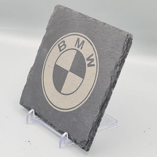 BMW_Slate_Coaster_6 BMW Slate Coaster – Engraved Natural Slate Car Gift