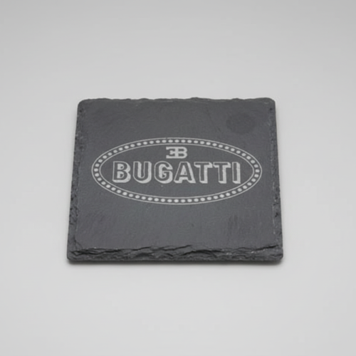 Bugatti Slate Coaster – Engraved Natural Slate Car Gift