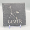 Cancer_slate_coaster Cancer Slate Coaster – Zodiac Star Sign Engraved Natural Slate Gift