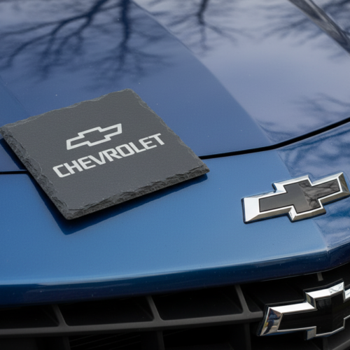 Chevrolet Slate Coaster – Engraved Natural Slate Car Gift
