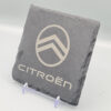 Citroen_logo_slate_coaster_5 Citroen Slate Coaster – Engraved Natural Slate Car Gift