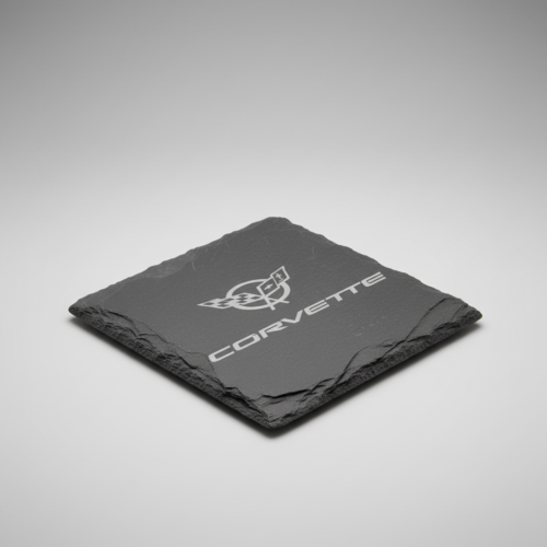 Corvette Slate Coaster – Engraved Natural Slate Car Gift