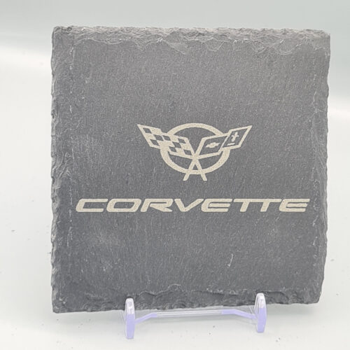 Corvette Slate Coaster – Engraved Natural Slate Car Gift
