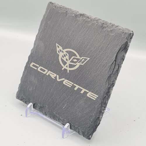 Corvette Slate Coaster – Engraved Natural Slate Car Gift