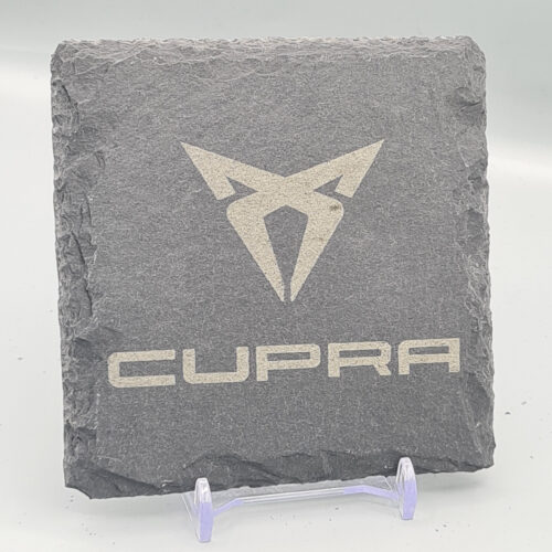 Cupra_slate_Coaster_5 Cupra Slate Coaster – Engraved Natural Slate Car Gift