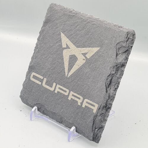 Cupra_slate_Coaster_6 Cupra Slate Coaster – Engraved Natural Slate Car Gift