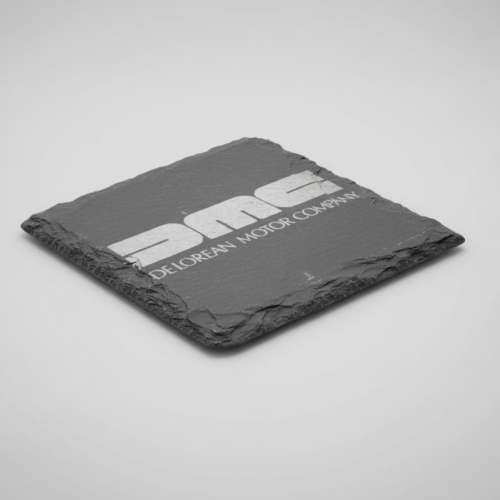 DeLorean DMC Slate Coaster – Engraved Natural Slate Car Gift