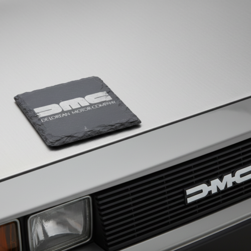 DeLorean DMC Slate Coaster – Engraved Natural Slate Car Gift
