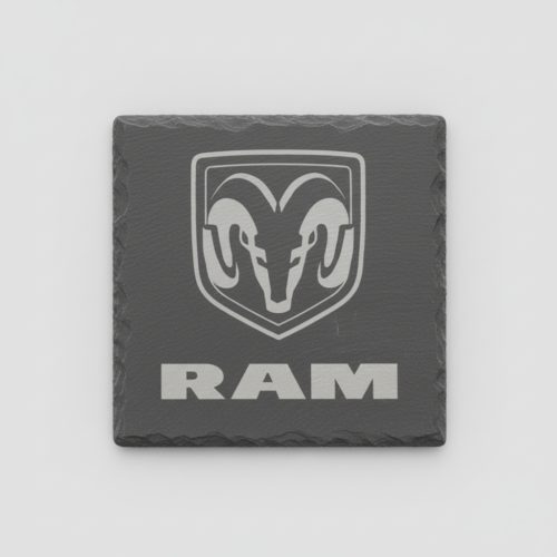 Dodge RAM Slate Coaster – Engraved Natural Slate Truck Gift
