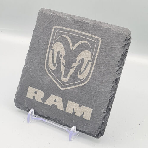 Dodge RAM Slate Coaster – Engraved Natural Slate Truck Gift