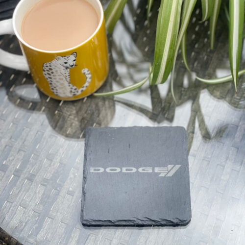 Dodge Slate Coaster – Engraved Natural Slate Car Gift