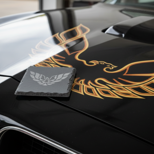 Firebird_Trans_Am_slate_Coaster_4 Firebird TransAm Slate Coaster – Engraved Natural Slate Car Gift