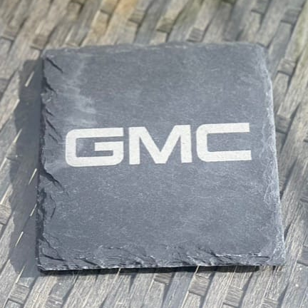 GMC Slate Coaster – Engraved Natural Slate Truck Gift