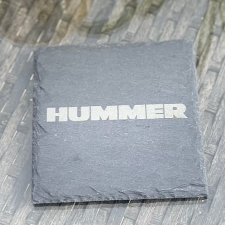 Hummer Slate Coaster – Engraved Natural Slate Car Gift