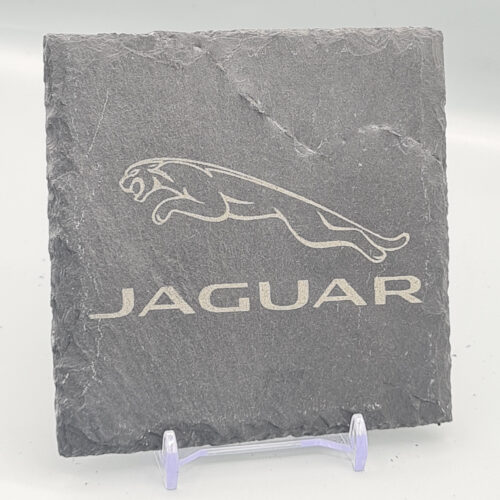 Jaguar_Slate_Coaster_5 Jaguar Slate Coaster – Engraved Natural Slate Car Gift