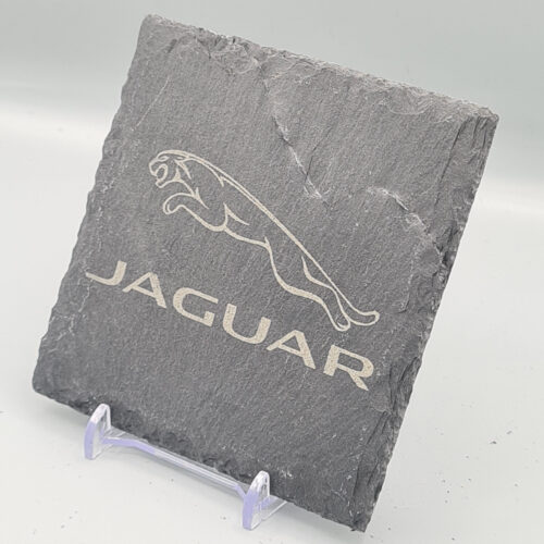 Jaguar_Slate_Coaster_6 Jaguar Slate Coaster – Engraved Natural Slate Car Gift