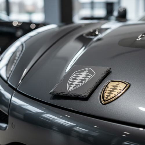 Koenigsegg_slate_coaster_4 Koenigsegg Slate Coaster – Engraved Natural Slate Hypercar Gift
