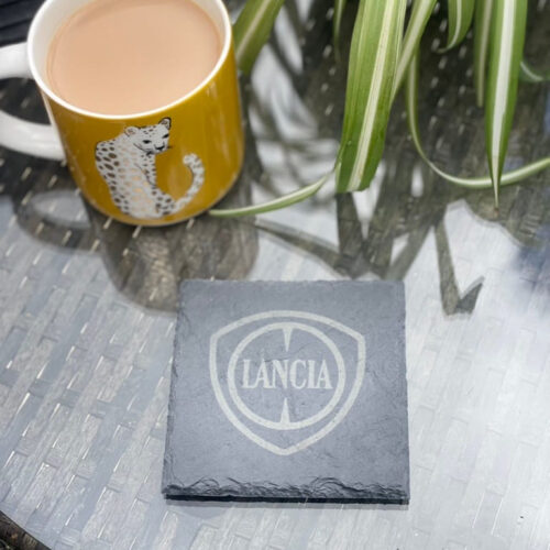 Lancia_slate_Coaster_1 Lancia Slate Coaster – Engraved Natural Slate Car Gift