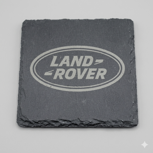Land_Rover_Slate_Coaster_3 Land Rover Slate Coaster – Engraved Natural Slate Car Gift