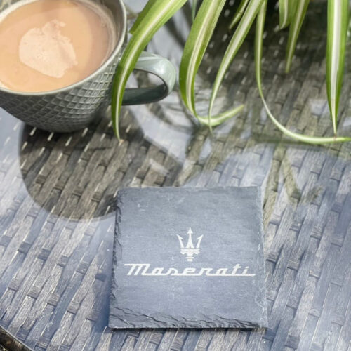Maserati_slate_Coaster_1 Maserati Slate Coaster – Engraved Natural Slate Car Gift
