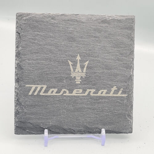 Maserati_slate_Coaster_5 Maserati Slate Coaster – Engraved Natural Slate Car Gift
