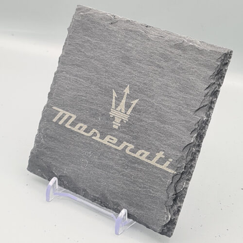 Maserati_slate_Coaster_6 Maserati Slate Coaster – Engraved Natural Slate Car Gift