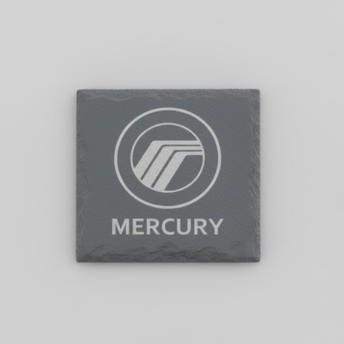 Mercury Slate Coaster – Engraved Natural Slate Car Gift