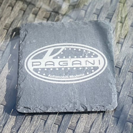 Pagani Slate Coaster – Engraved Natural Slate Car Gift