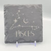 Pisces Slate Coaster – Zodiac Star Sign Engraved Natural Slate Gift