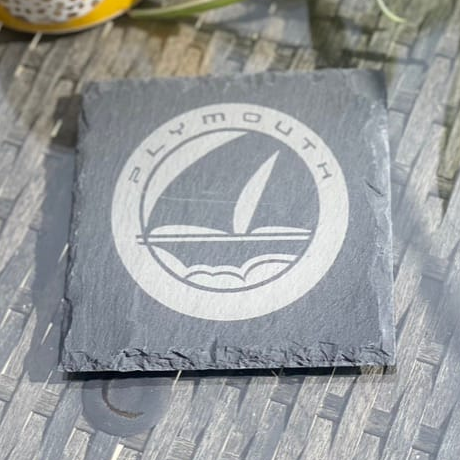 Plymouth_slate_Coaster_2 Plymouth Slate Coaster – Engraved Natural Slate Car Gift