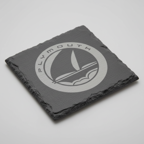Plymouth_slate_Coaster_3 Plymouth Slate Coaster – Engraved Natural Slate Car Gift