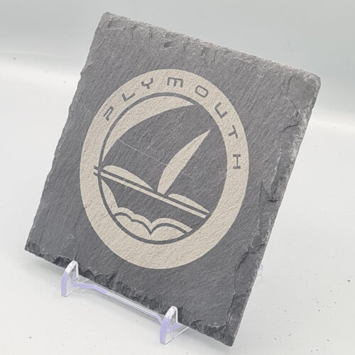 Plymouth_slate_Coaster_6 Plymouth Slate Coaster – Engraved Natural Slate Car Gift