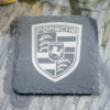 Porsche Slate Coaster – Engraved Natural Slate Car Gift