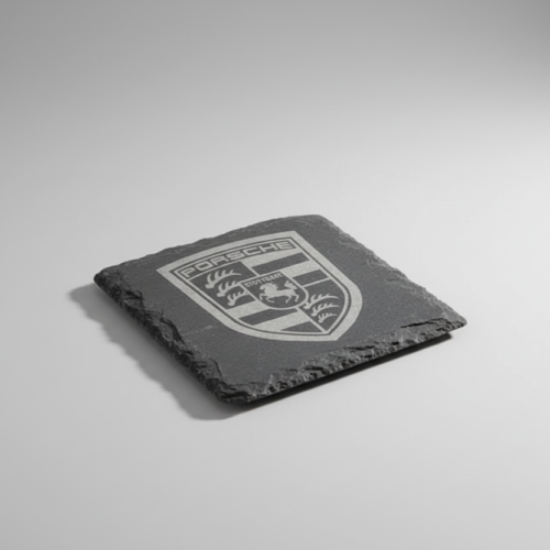 Porsche Slate Coaster – Engraved Natural Slate Car Gift
