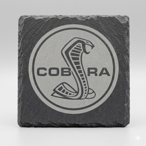 Shelby Cobra Slate Coaster – Engraved Natural Slate Car Gift
