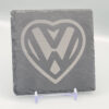 VW_Heart_slate_Coaster_01 VW Heart Slate Coaster – Engraved Natural Slate Volkswagen Gift