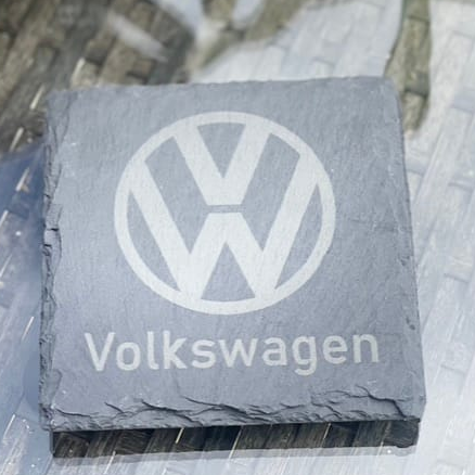 Volkswagen Slate Coaster – Engraved Natural Slate Car Gift