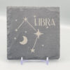 Libra Slate Coaster – Zodiac Star Sign Engraved Natural Slate Gift