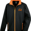 r231m_black_orange_ft2 Unisex Long Sleeve Softshell Jacket